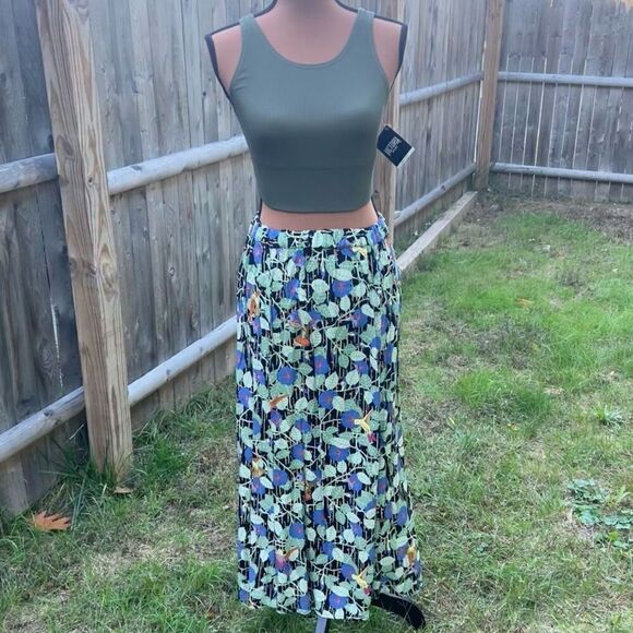 FLAX by Jeanne Engelhart Vintage Hummingbird Print Maxi Skirt, Women’s Small - Picture 11 of 12